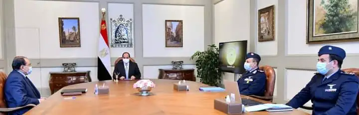 الرئيس السيسي يتابع تطورات الموقف التنفيذي للمشروع القومي للإنتاج الزراعي "مستقبل مصر"