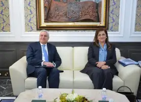 السعيد والقيسي يبحثان سبل الاستفادة من نشاط المؤسسة في تشجيع الصادرات المصرية لأفريقيا