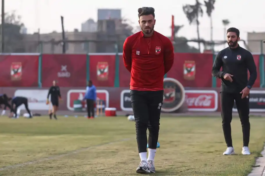صلاح محسن يبدأ برنامجه التأهيلي بالتتش استعدادًا لمواجهة المريخ