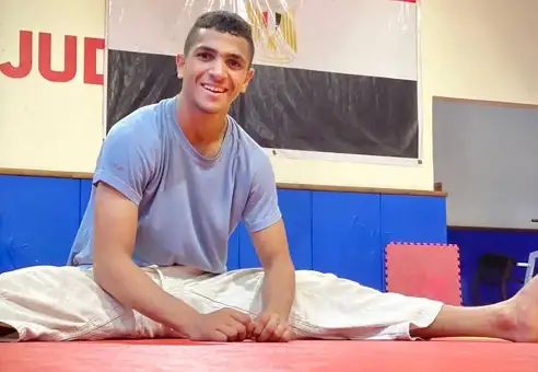 يسري سامي يتوج بذهبية كأس أوروبا للجودو بالبوسنة