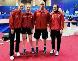 منتخب سيدات تنس الطاولة يتأهل لربع نهائي ألعاب البحر المتوسط