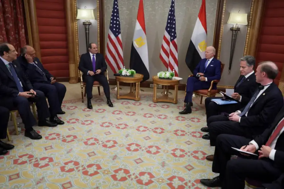 بايدن يؤكد تطلع الإدارة الأمريكية إلى تفعيل أطر التعاون الثنائي المشترك مع مصر