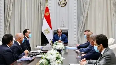 السيسي يوجه بالالتزام بالجداول الزمنية وسرعة الانتهاء من محاور النيل