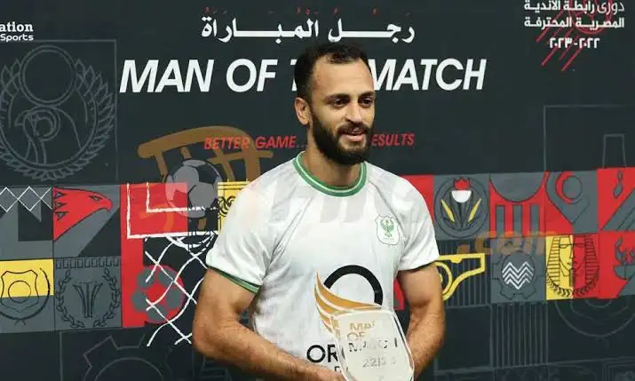 مروان حمدي رجل مباراة المصري وإنبي