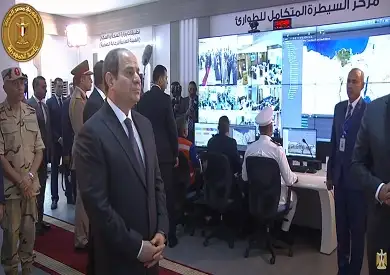 الرئيس السيسي: للمرة الأولى أصبح لمصر قمر صناعي للاتصالات خاص بها