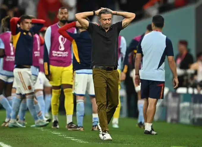 إنريكي: كنا أفضل من المغرب..وأود العودة لتدريب الأندية
