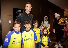 النصر السعودي يحتفي بـ رونالدو بعد وصوله إلى الرياض