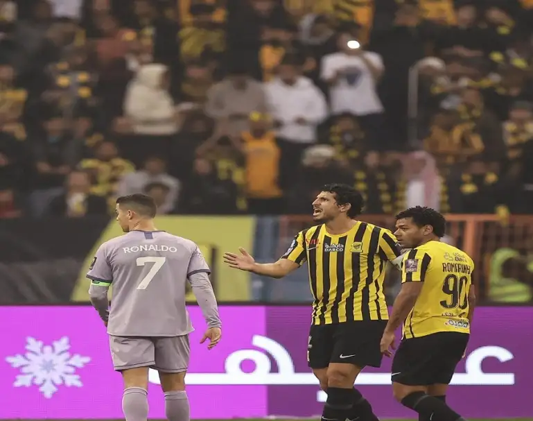 جماهير النصر تطلب محاكمة لاعب الاتحاد بتهمة إهدار المال العالم لإصابة رونالدو