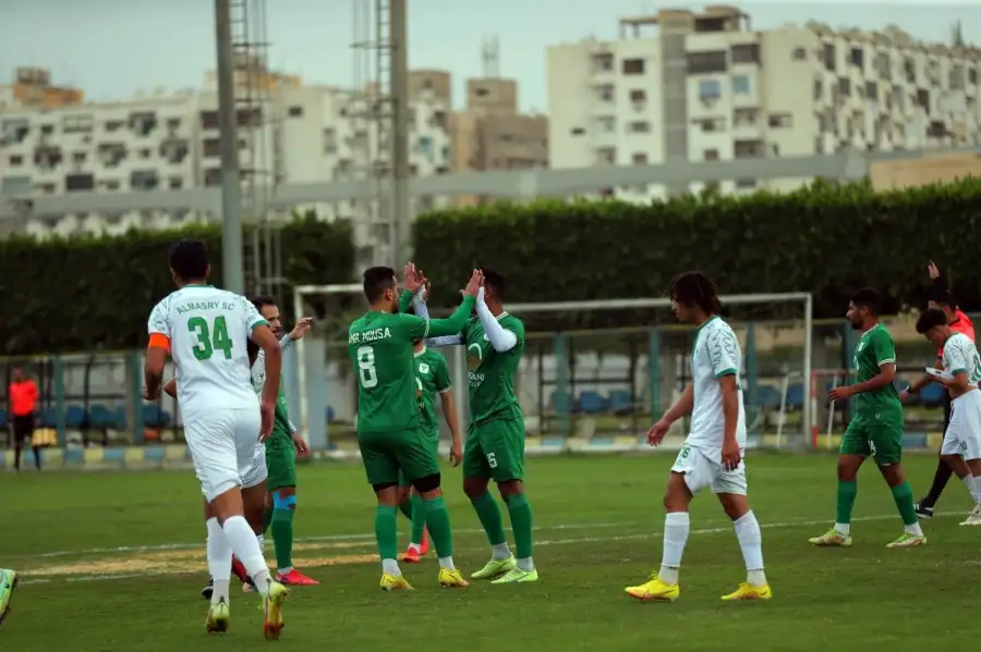المصري يفوز على فريق الأمل برباعية نظيفة