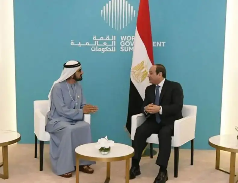الرئيس السيسي ومحمد بن راشد يستعرضان تطوير الشراكة الاستراتيجية بين البلدين