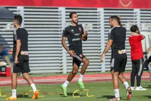 الأهلي يستأنف تدريباته استعدادًا للترجي التونسي