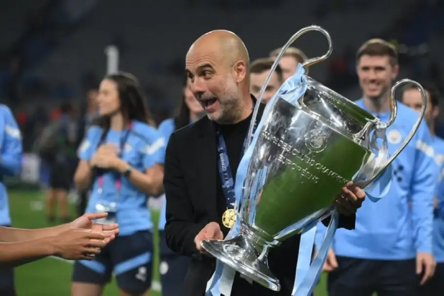 جوارديولا يوجه رسالة لـ ريال مدريد بعد تتويجه بدوري الأبطال