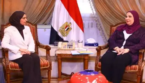 وزيرة التضامن تبحث مع سفيرة البحرين بالقاهرة تعزيز التعاون في ملف الحماية والرعاية الاجتماعية