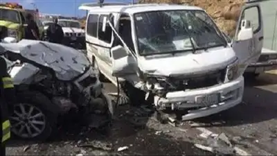 إصابة 12 شخصا إثر انقلاب سيارة في المنوفية