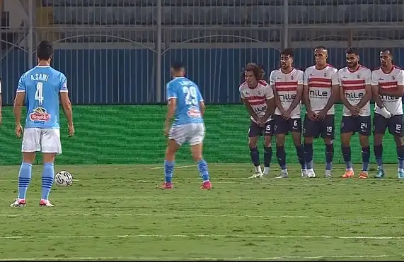 السعيد يتقدم لبيراميدز على الزمالك في الشوط الأول