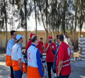 وزيرة التضامن توجه فريق الإغاثة والهلال الأحمر بمساعدة متضرري السيول في مطروح
