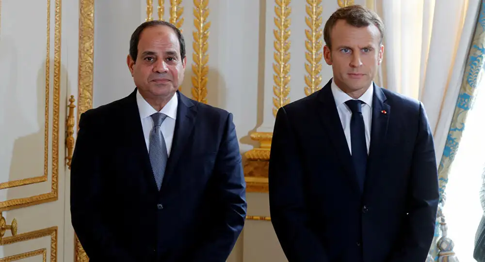 السيسي يبحث مع نظيره الفرنسي جهود وقف التصعيد الجاري في غزة بين الفلسطينيين والإسرائيليين