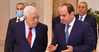 السيسي وأبو مازن يؤكدان خطورة تفاقم الأوضاع الراهنة بما يهدد حياة المدنيين وأمن واستقرار المنطقة