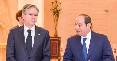 الرئيس السيسي لبلينكن: غياب أفق حل القضية الفلسطينية أدى لتفاقم الغضب
