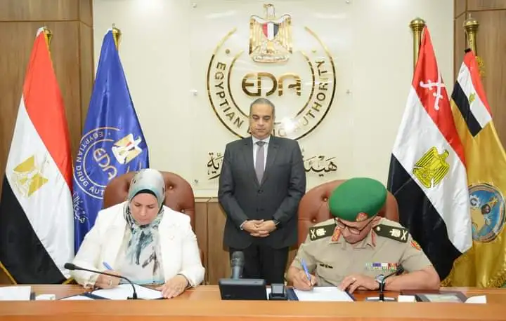 القوات المسلحة توقع بروتوكولي تعاون مع وزارة الشباب والرياضة وهيئة الدواء المصرية