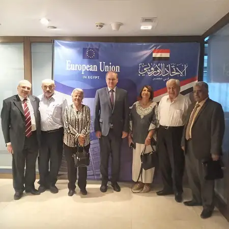 وفد التضامن مع الشعب الفلسطيني يلتقي ممثلي الاتحاد الأوروبي ويطالب بوقف العدوان على غزة