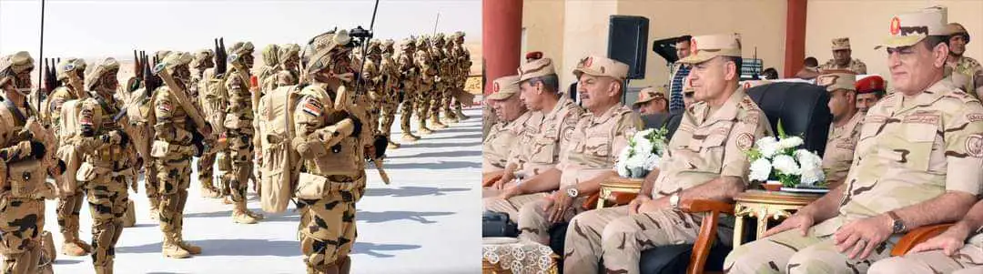 رئيس أركان حرب القوات المسلحة يشهد تنفيذ الجيش الثانى الميدانى لأحد الأنشطة التدريبية