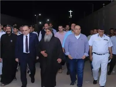 مساعد وزير الداخلية لجنوب الصعيد ومدير أمن الأقصر يتفقدان دير مارجرجس بالرزيقات