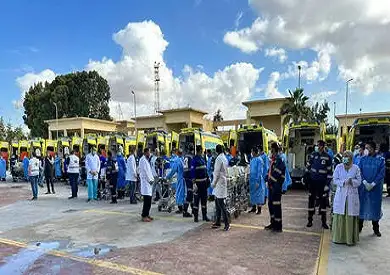 الهلال الأحمر المصري يرفع حالة الاستعداد لإرسال مساعدات إلى غزة بشكل أكبر اليوم