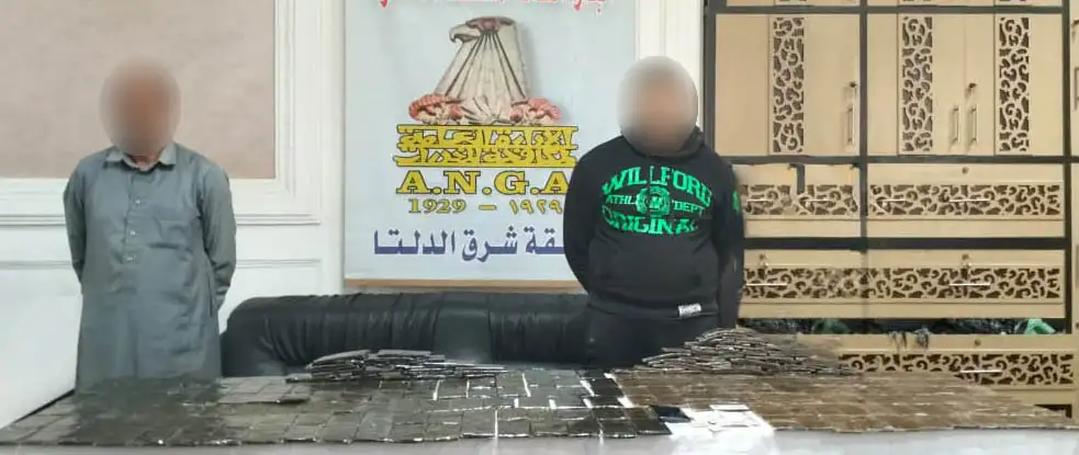 ضبط شخصين بحوزتهما 250 طربة حشيش في الدقهلية