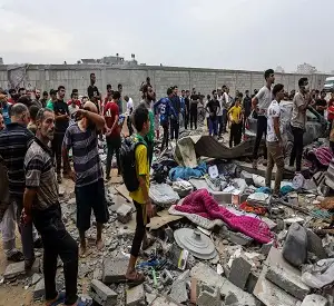وفد وزاري عربي يدعو من واشنطن لوقف إطلاق النار بغزة
