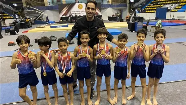 أنس محمود يحصد الميدالية الذهبية ببطولة الجمهورية للجمباز الفني رجال تحت 9 سنوات