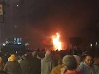اندلاع حريق محل ملابس بشارع 26 يوليو