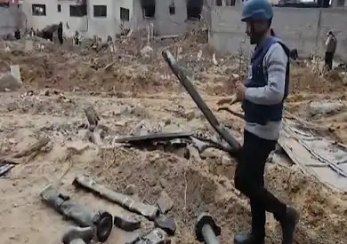 غزة: جيش الاحتلال ينبش 1100 قبر في مقبرة حي التفاح ويسرق 150 جثمانا