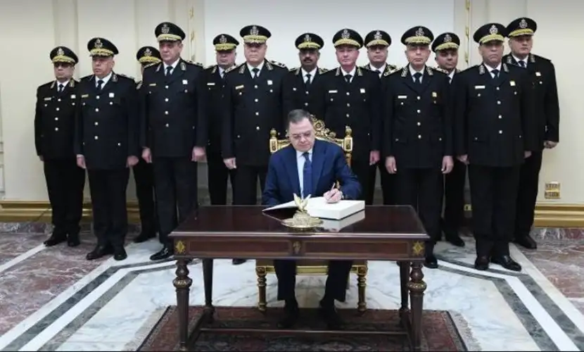 وزير الداخلية وأعضاء المجلس الأعلى للشرطة يسجلون كلمة للرئيس السيسي بمناسبة عيد الشرطة