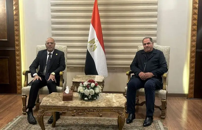 رئيس اتحاد العمل يبحث التعاون مع الأمين العام للاتحاد الدولي لنقابات العمال العرب