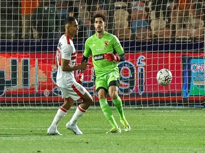 الزمالك يحسم الشوط الأول أمام الأهلي بهدف الجزيري