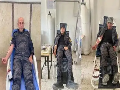 قطاع الأمن المركزي ينظم حملة للتبرع بالدم