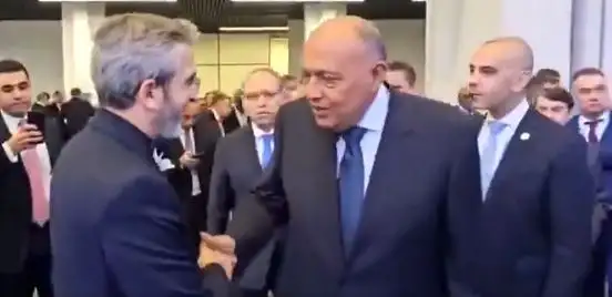 وزير الخارجية يلتقي نظيره الإيراني بالإنابة على هامش اجتماعات بريكس