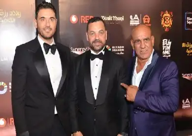 أحمد عز وعمرو يوسف في العرض الخاص لفيلم أولاد رزق 3