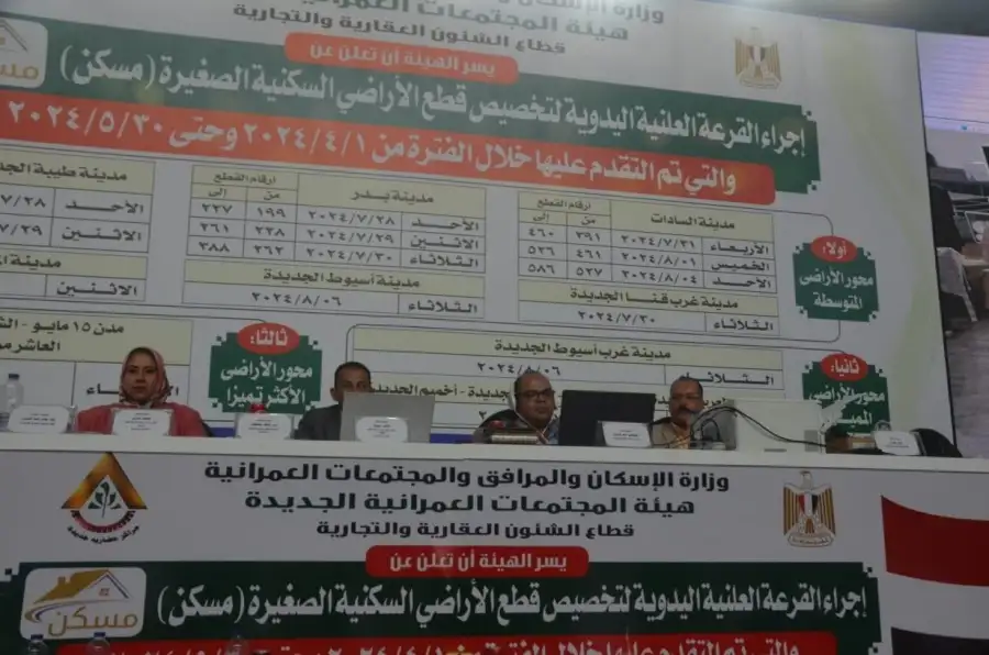 وزير الإسكان: استكمال فعاليات قرعة تخصيص الأراضي السكنية بمدينة السادات ضمن برنامج مسكن