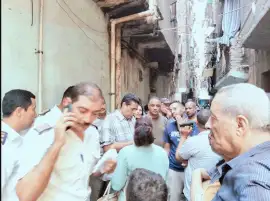 مصدر أمني: إصابة مالك شقة بالطابق الأرضي بعقار حدائق القبة المنكوب