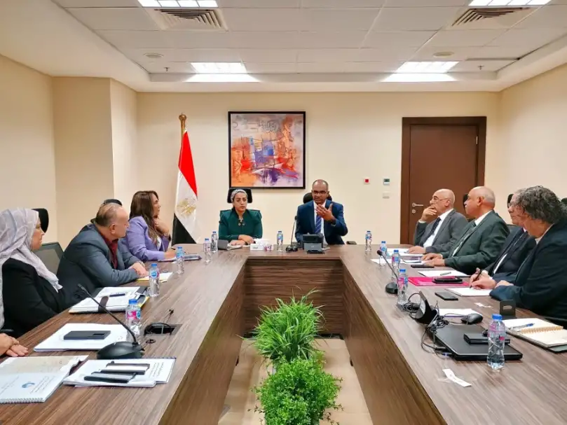 نائبا وزير الإسكان ومحافظ جنوب سيناء يناقشان خطة إعادة تأهيل ورفع كفاءة محطة معالجة الصرف الصحي بمدينة دهب