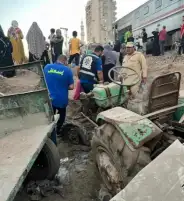 تصادم قطارين في مدينة الزقازيق بالشرقية.. وانتقال 20 سيارة إسعاف لموقع الحادث