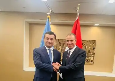 وزير الخارجية يلتقي بوزير خارجية أوزبكستان