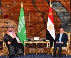 السيسي وبن سلمان يبحثان تعزيز علاقات مصر والسعودية والأوضاع الإقليمية بالمنطقة