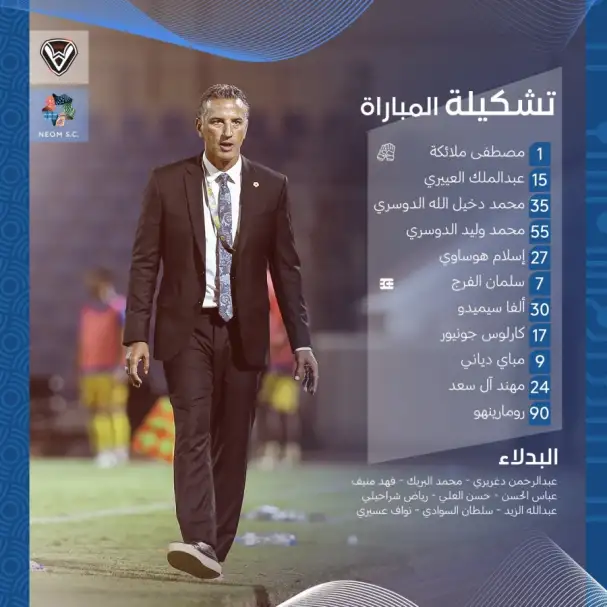 استبعاد أحمد حجازي من قائمة نيوم أمام الصفا بدوري الدرجة الأولى السعودي