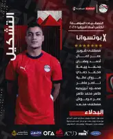 تشكيلة منتخب مصر لمواجهة بوتسوانا في كأس الأمم الأفريقية 2025.