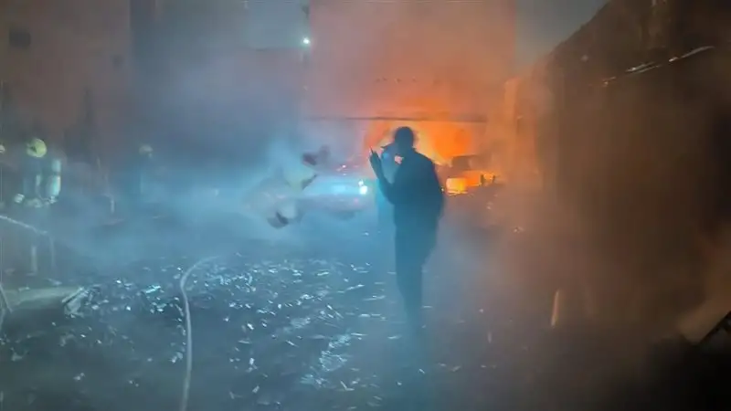 تفاصيل حريق نشب بمخزن في منطقة كرداسة
