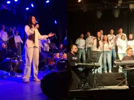 كورال ليالينا يقدم ميدلي حمزة نمرة بلغة الإشارة في ساقية الصاوي